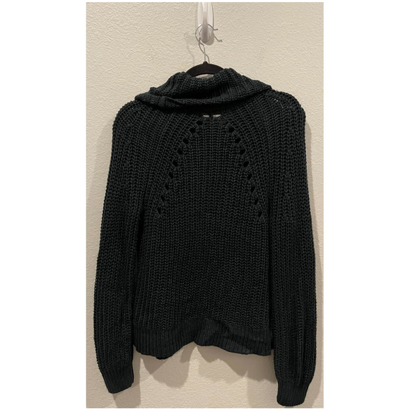 KENDALL AND KYLIE Knit Green Long Sleeve Sweater - Picture 3 of 3